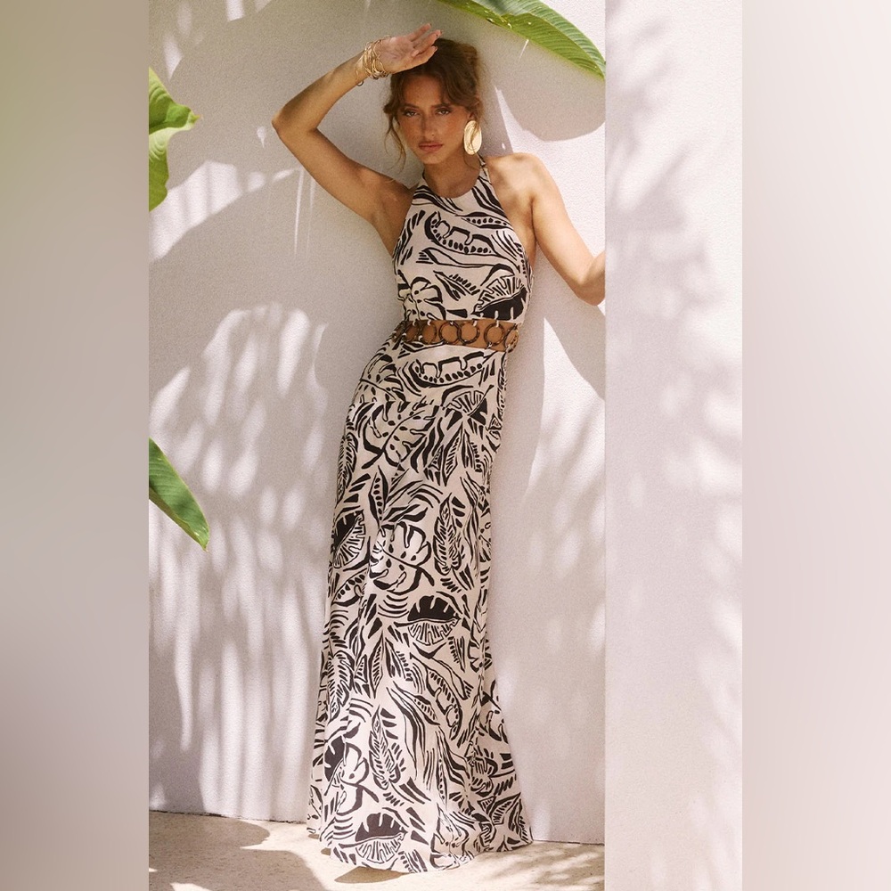 NWT Seven Wonders Women's Venus Maxi Dress in Santino Black, XS